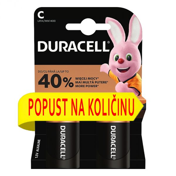 duracell LR14 (-)