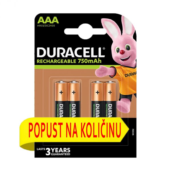 duracell baterija 750 (-)