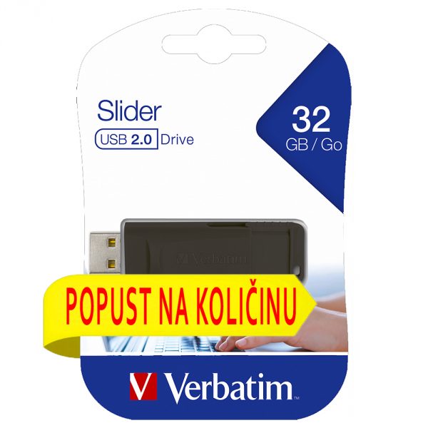 verbatim usb 32gb slider (-)