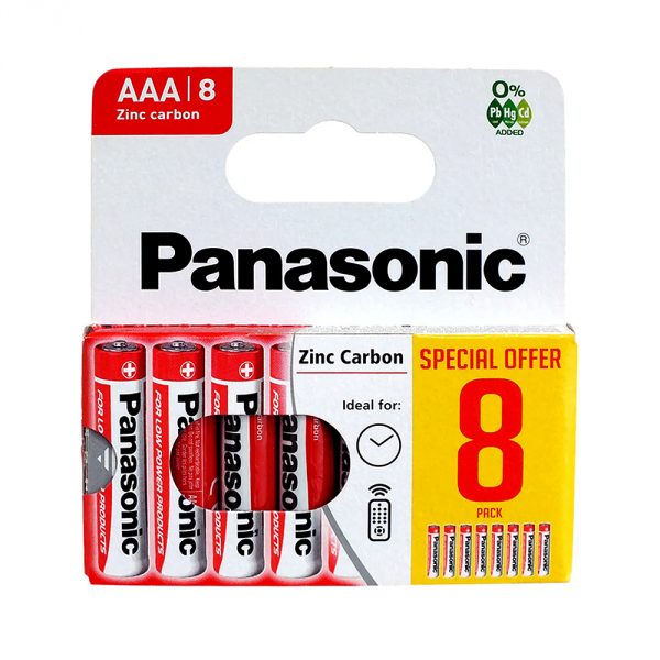 panasonic baterija lr3 cink 8pak (a)