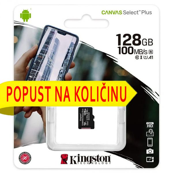 kingston microsd 128 bez adaptera (-)