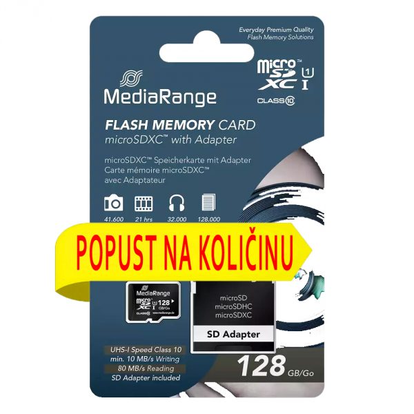 mediarange microsd 128 (-)