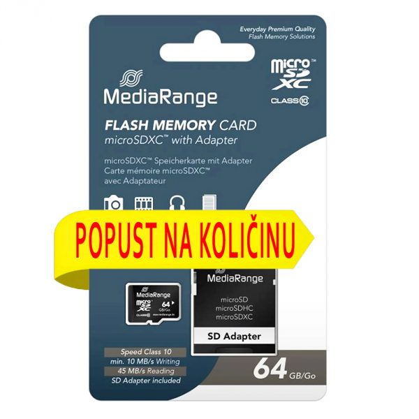 mediarange microsd 64 (-)